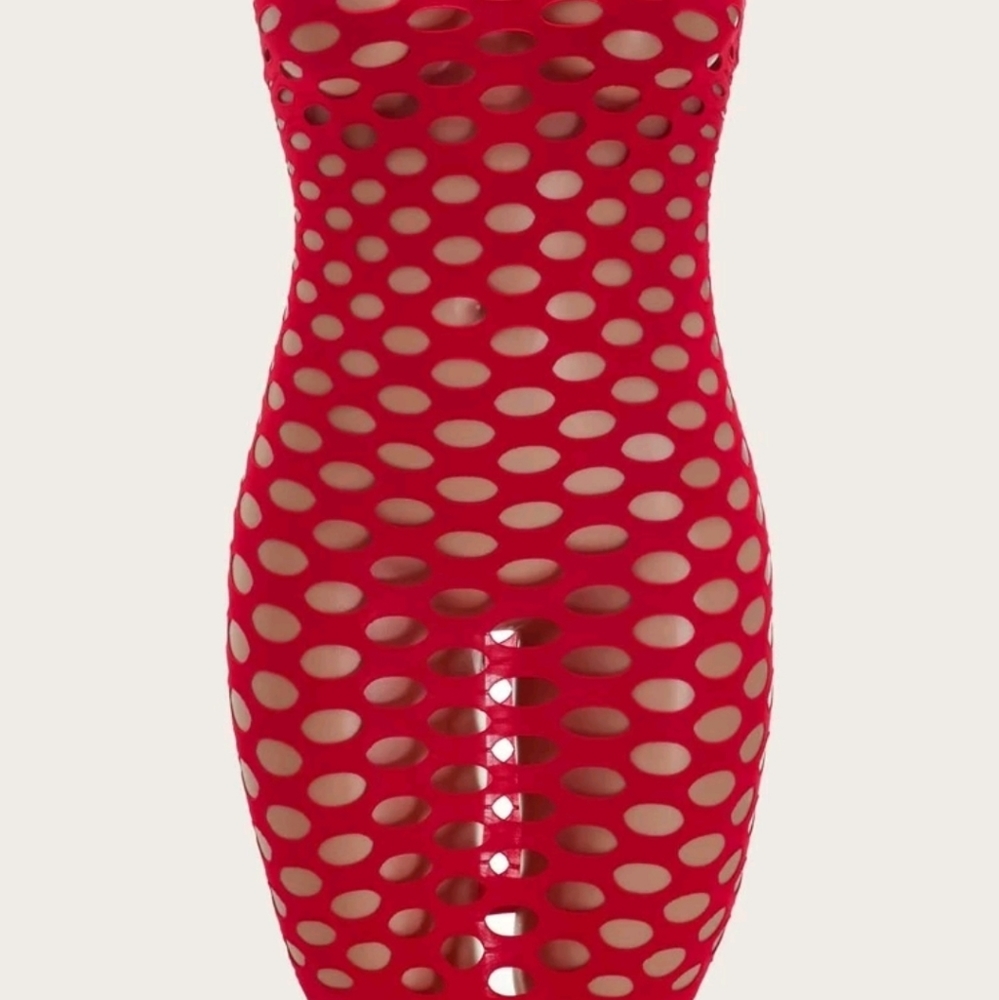 BNWT hollowed out strapless dress plus